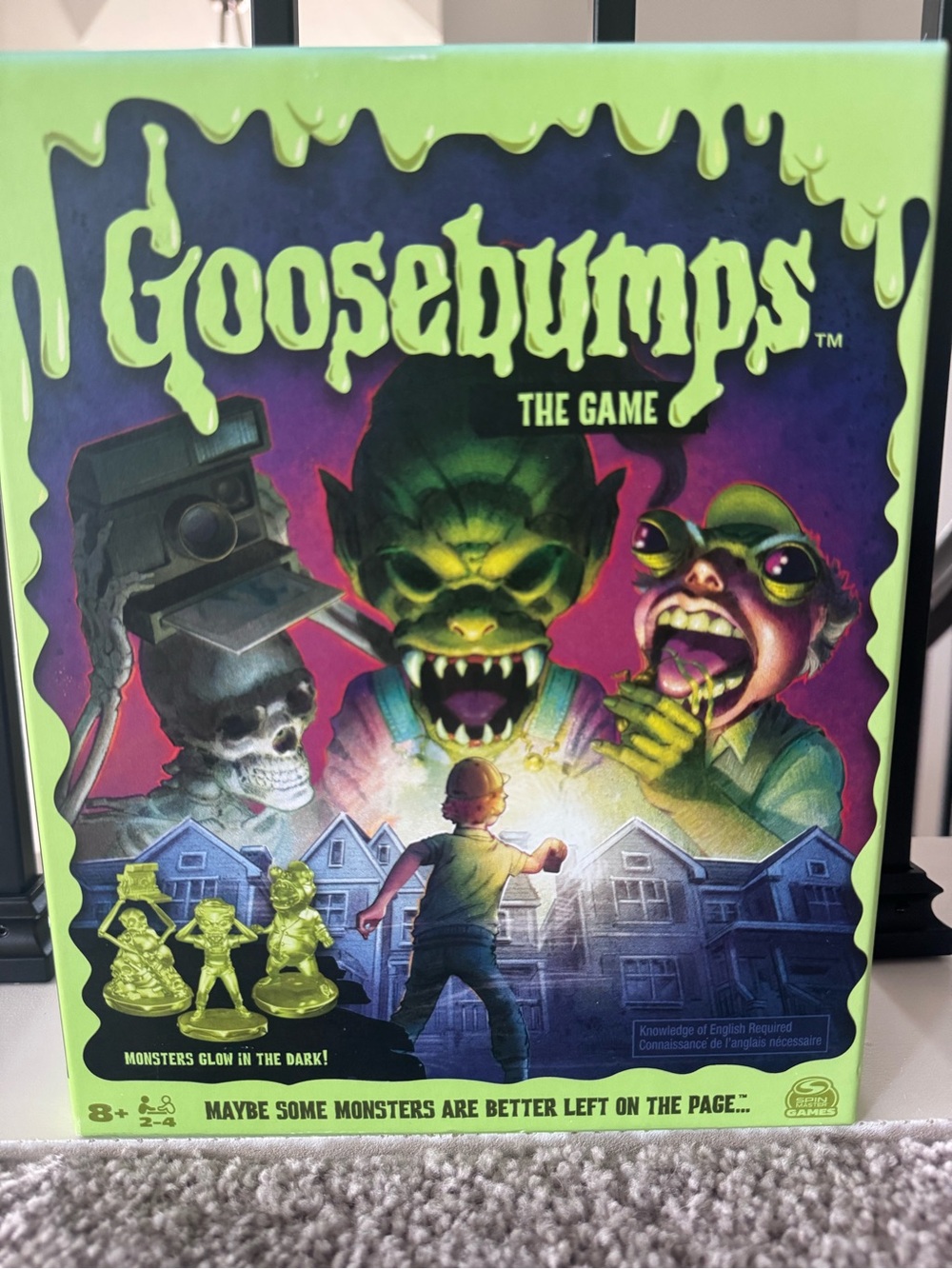 Scholastic Goosebumps Board Game - Neon Green Box & Figures